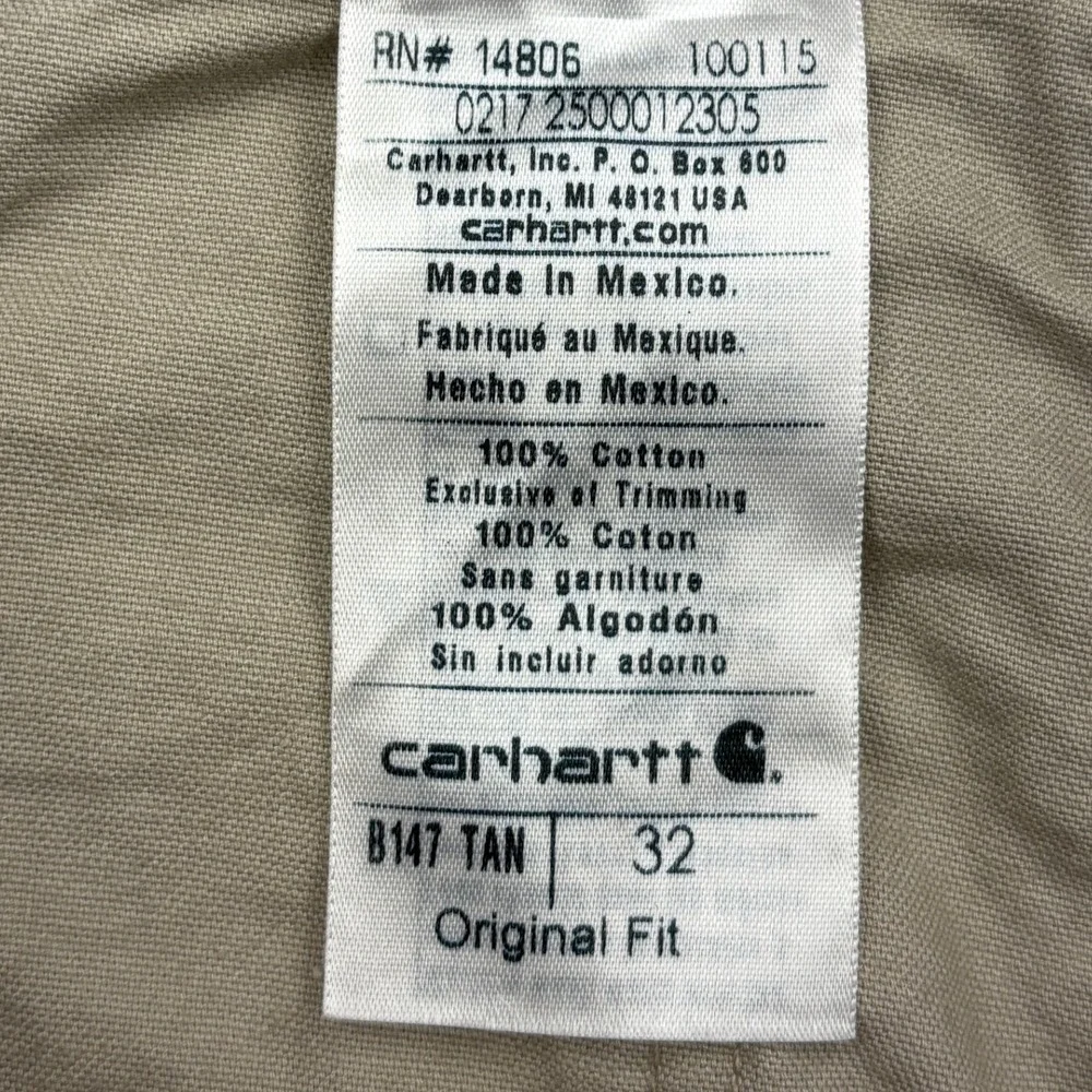 Carhartt b147 tan